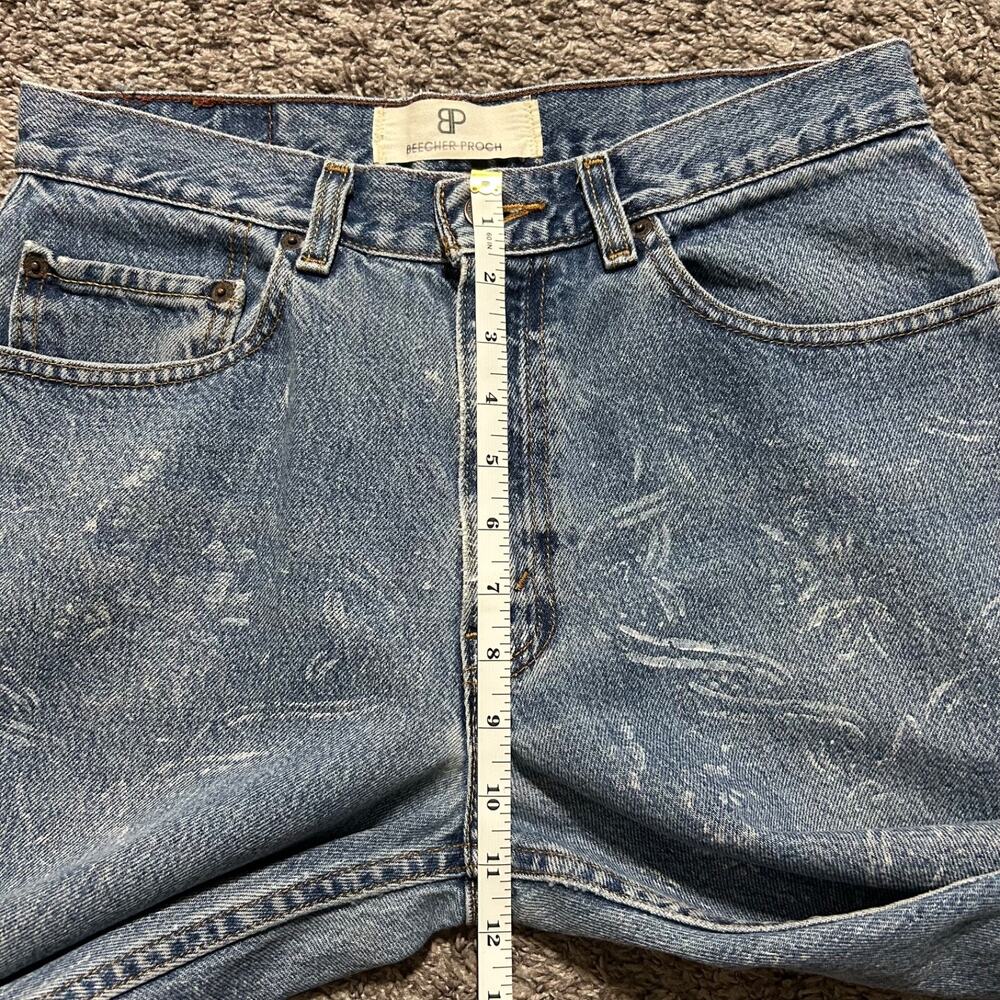 Free People Vintage Levis Jeans Hand Painted Beecher Proch Faded Blue 30x27 - Picture 7 of 14
